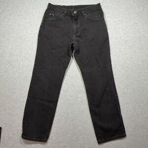 Vintage Lee Jeans Mens 34x30 Gray‎ Denim Regular Fit Straight Leg Charcoal Wash